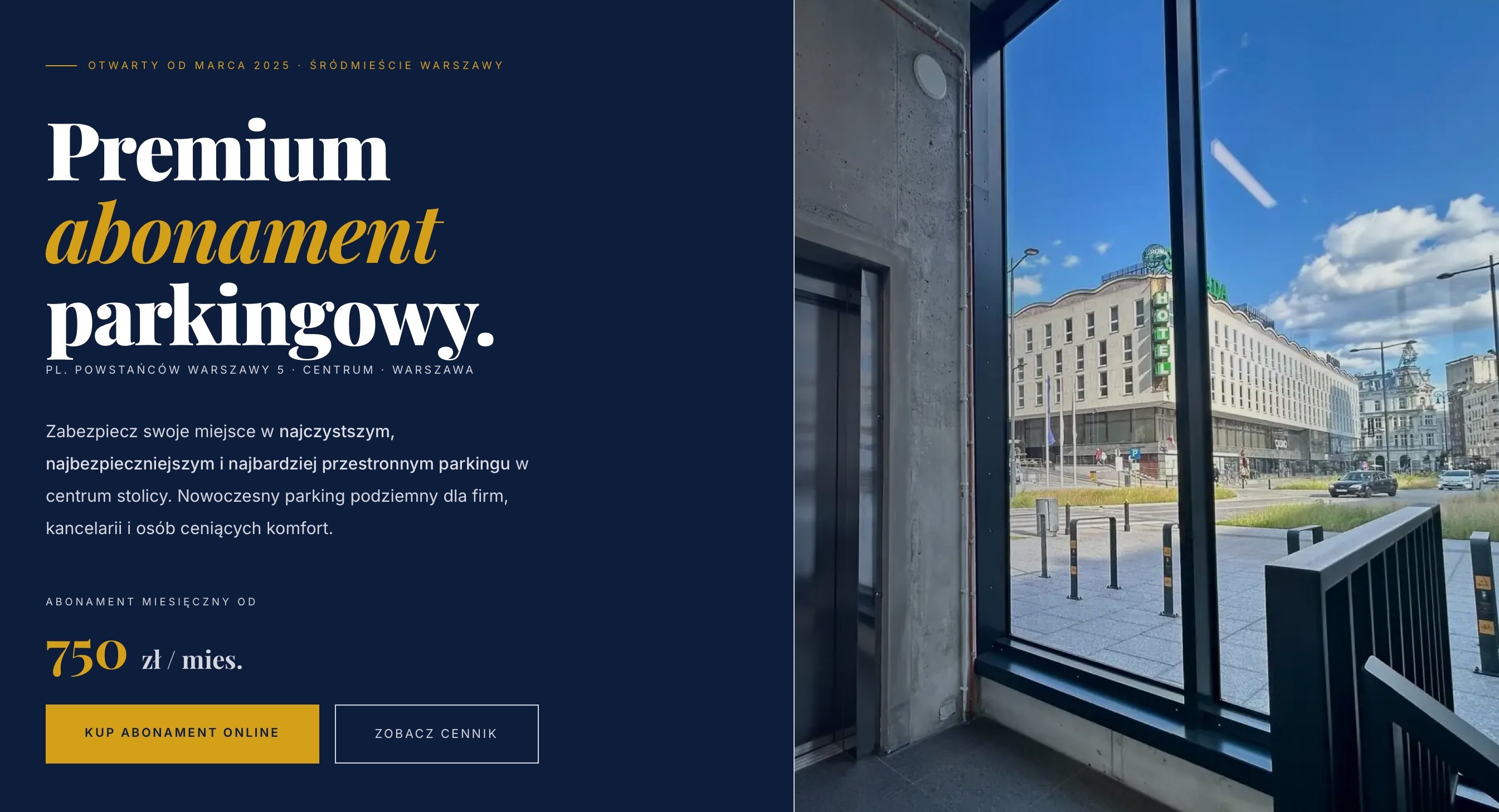 Parking Plac Powstańców - strona zbudowana przez ParkingStudio